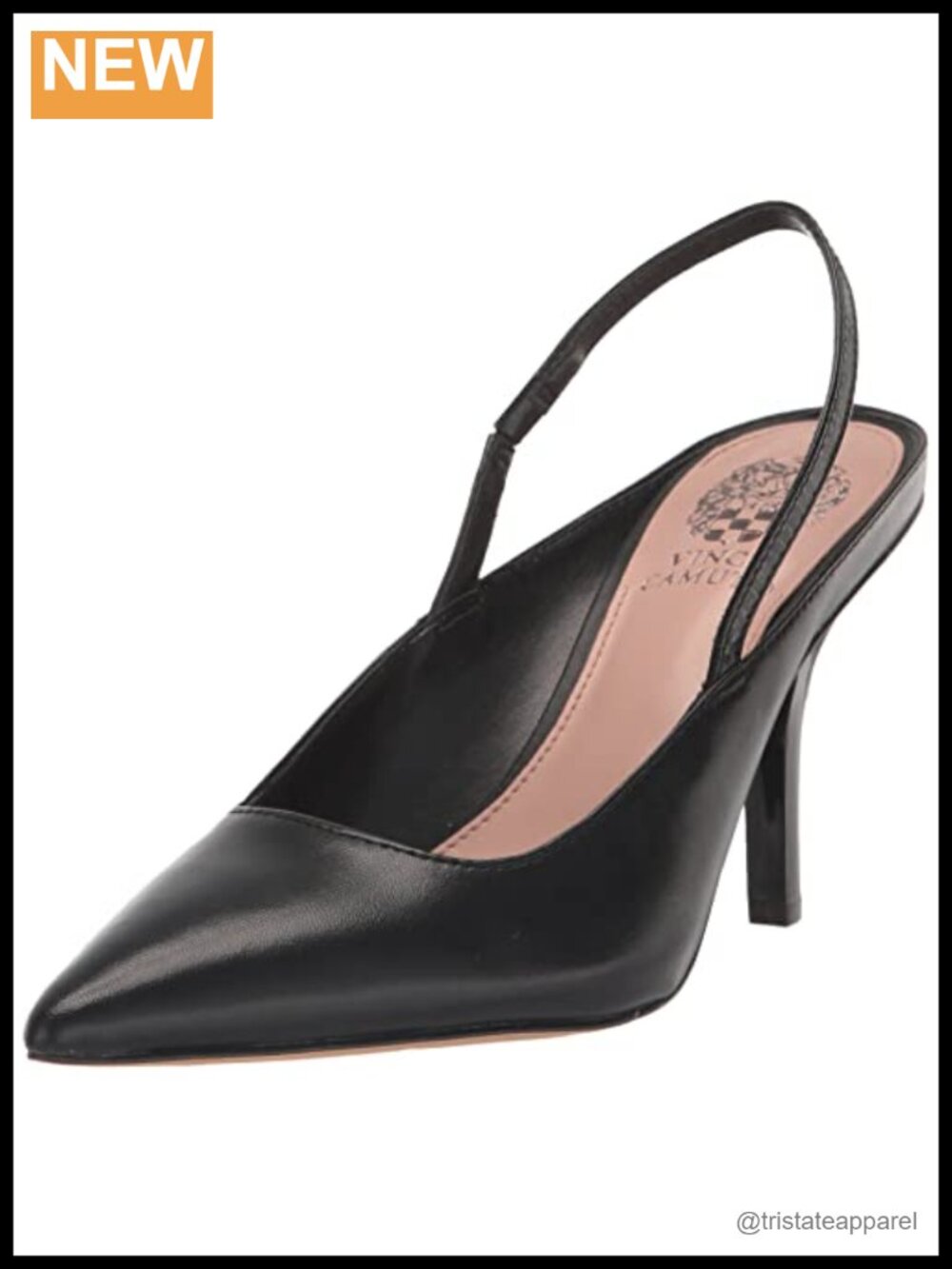 Leather Pointed Toe Stiletto High Heel Pump Formal Party Shoe